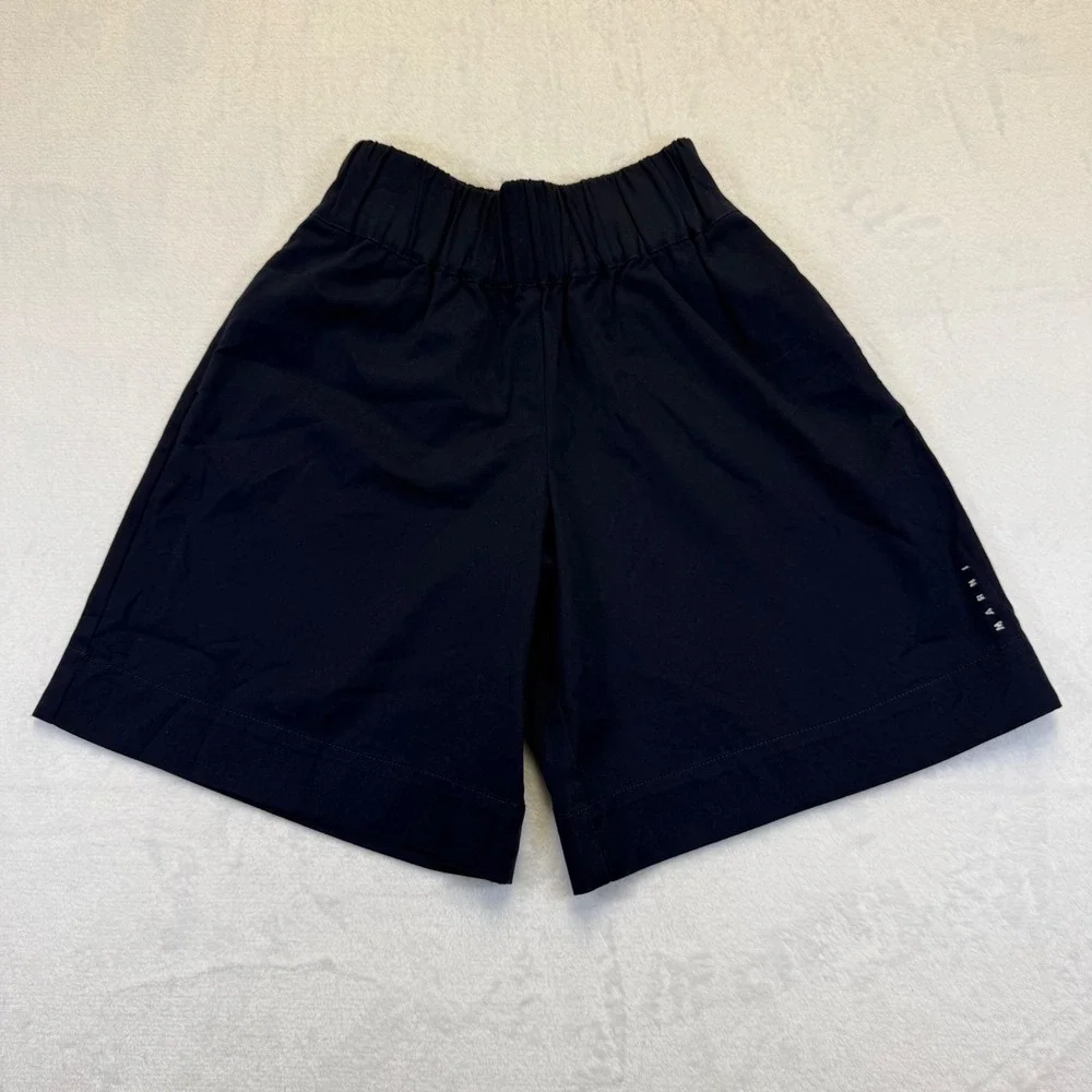 Marni Women’s Navy Elastic Waist Shorts